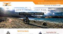 Desktop Screenshot of bikehiremanali.com
